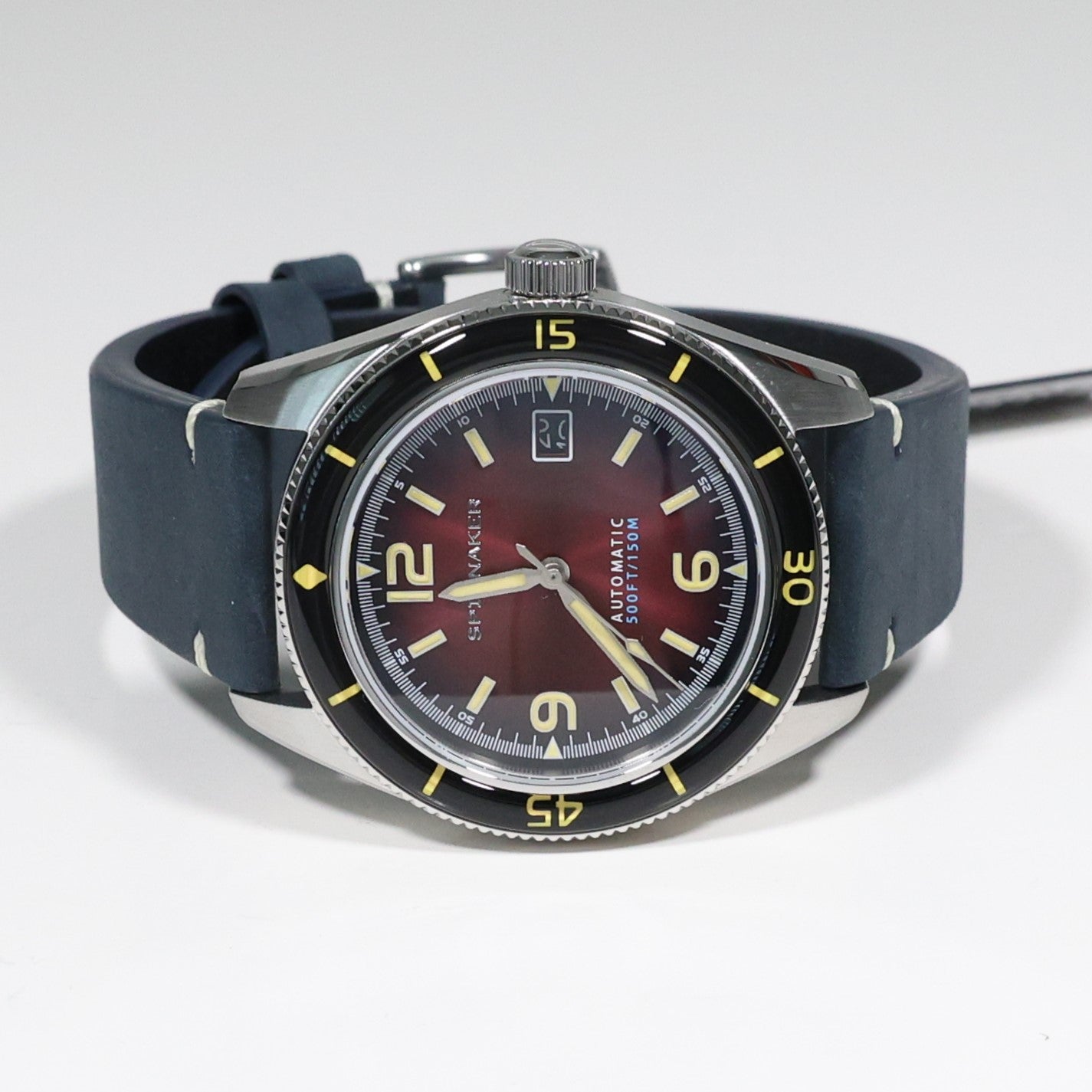 Spinnaker Fleuss Automatic Red Dial Stainless Steel Case Men's Watch SP-5055-07