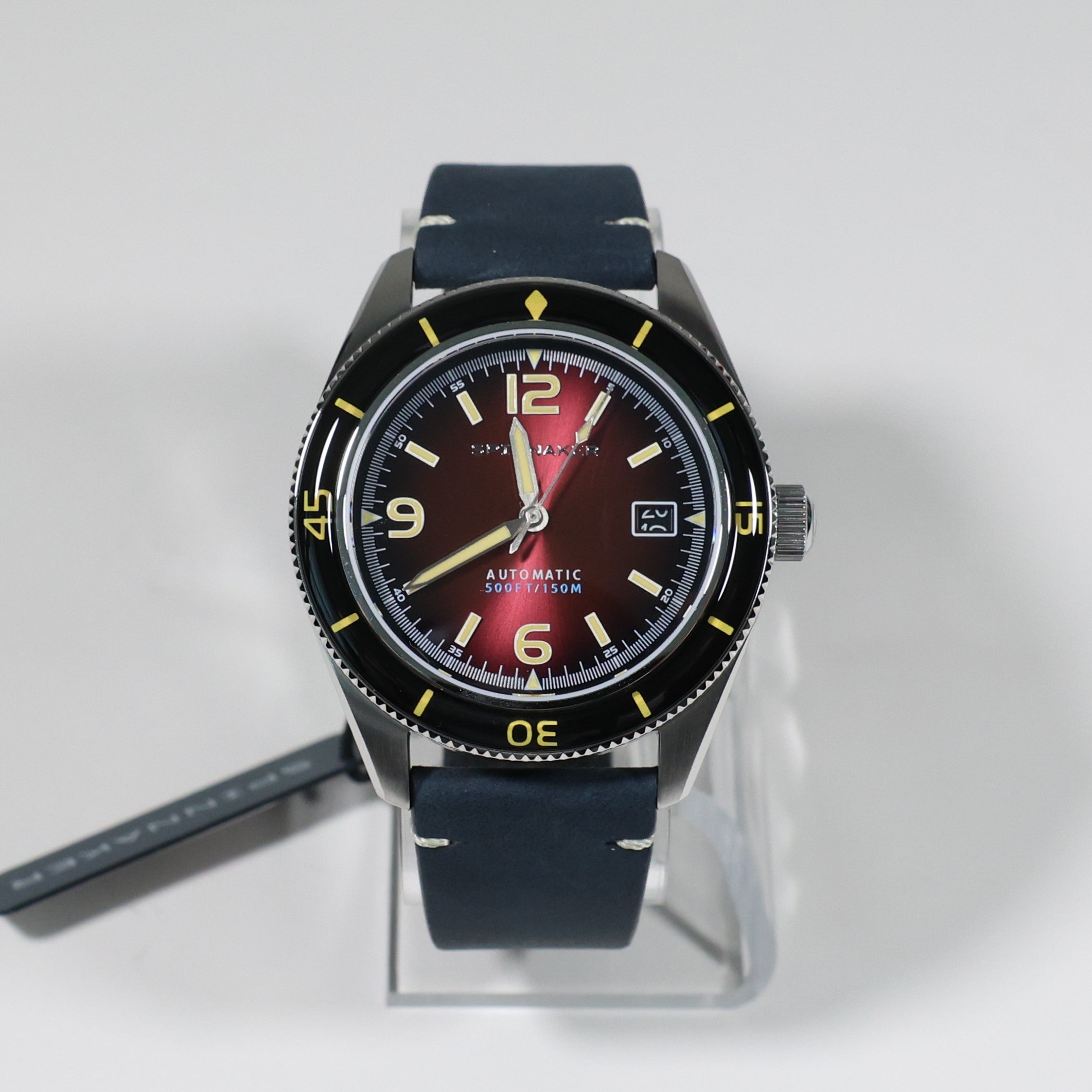 Spinnaker Fleuss Automatic Red Dial Stainless Steel Case Men's Watch SP-5055-07