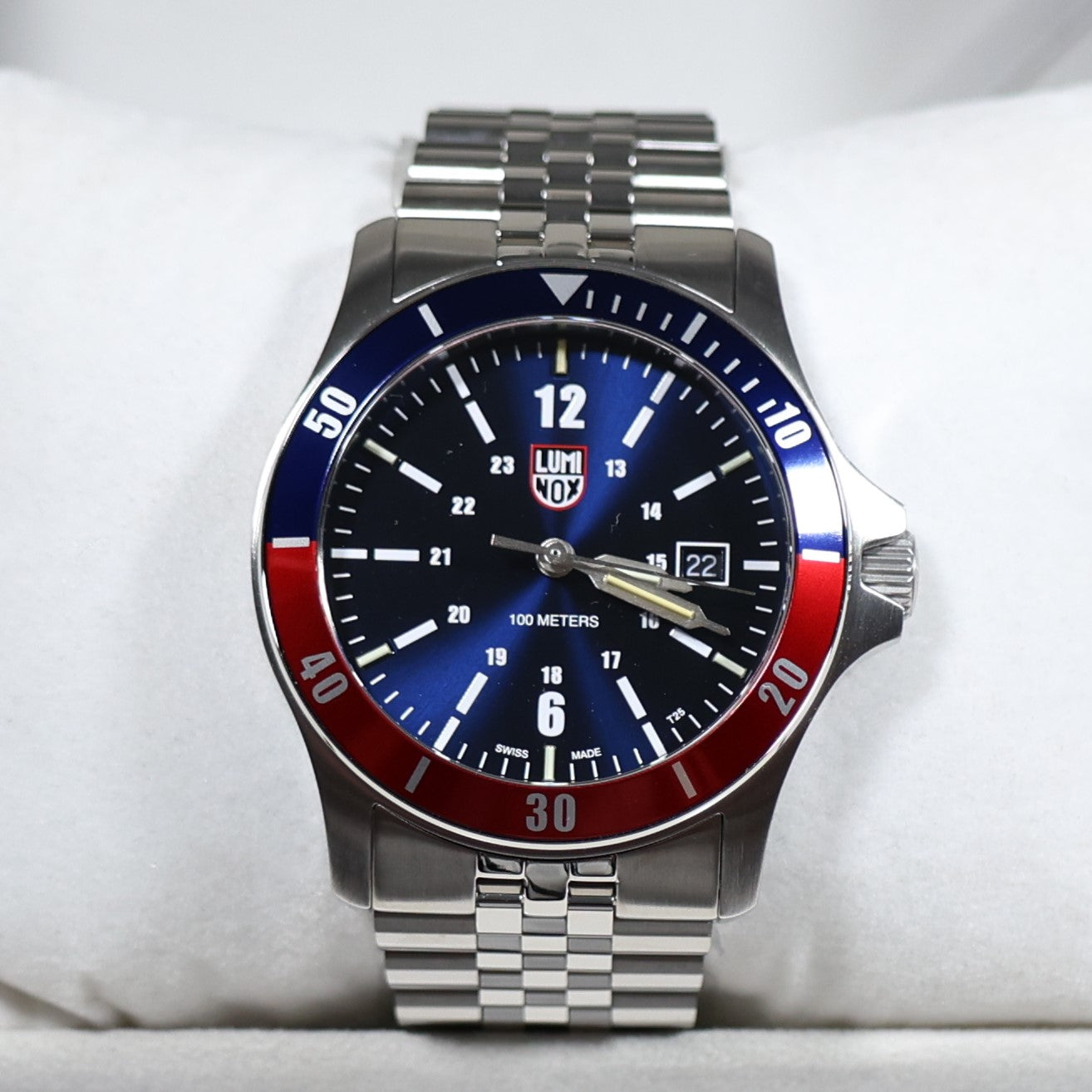 Luminox Sport Timer Blue and Red Bezel Blue Dial Men's Stainless Steel Watch XS.0914