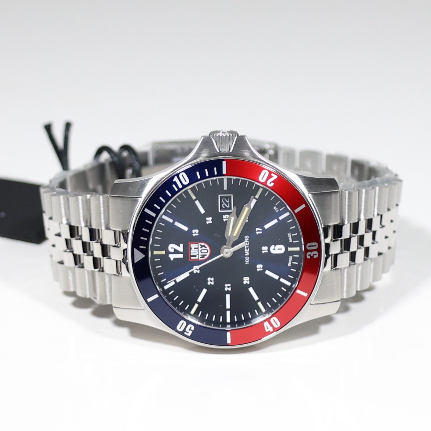 Luminox Sport Timer Blue and Red Bezel Blue Dial Men's Stainless Steel Watch XS.0914