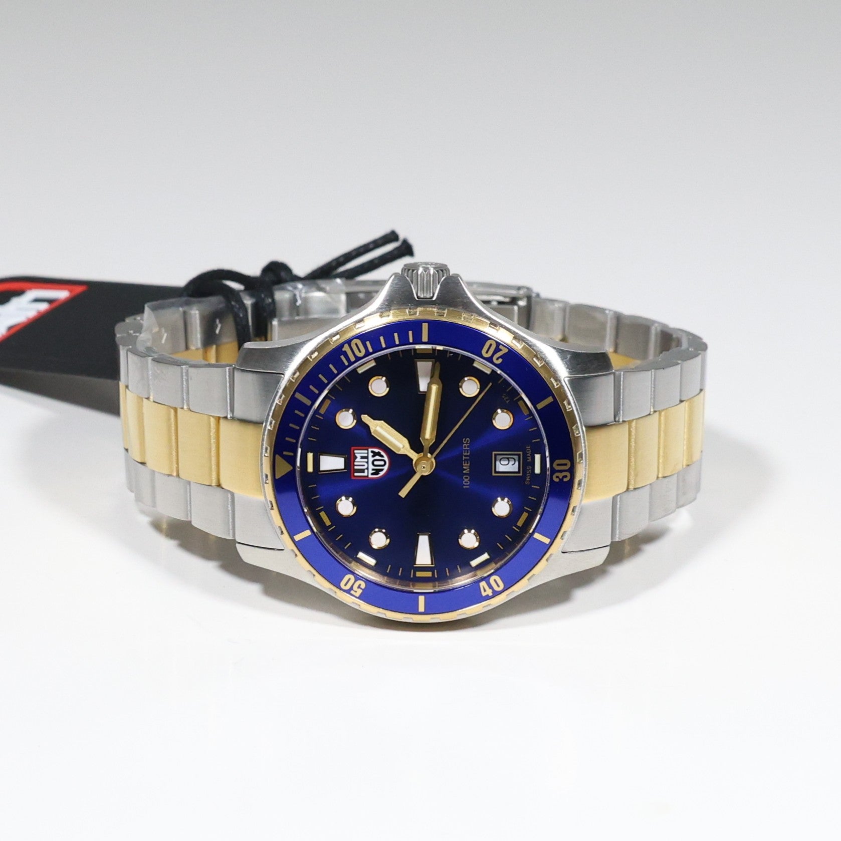 Luminox Sport Timer Two Tone Blue Dial Men's Stainless Steel Watch XS.0944