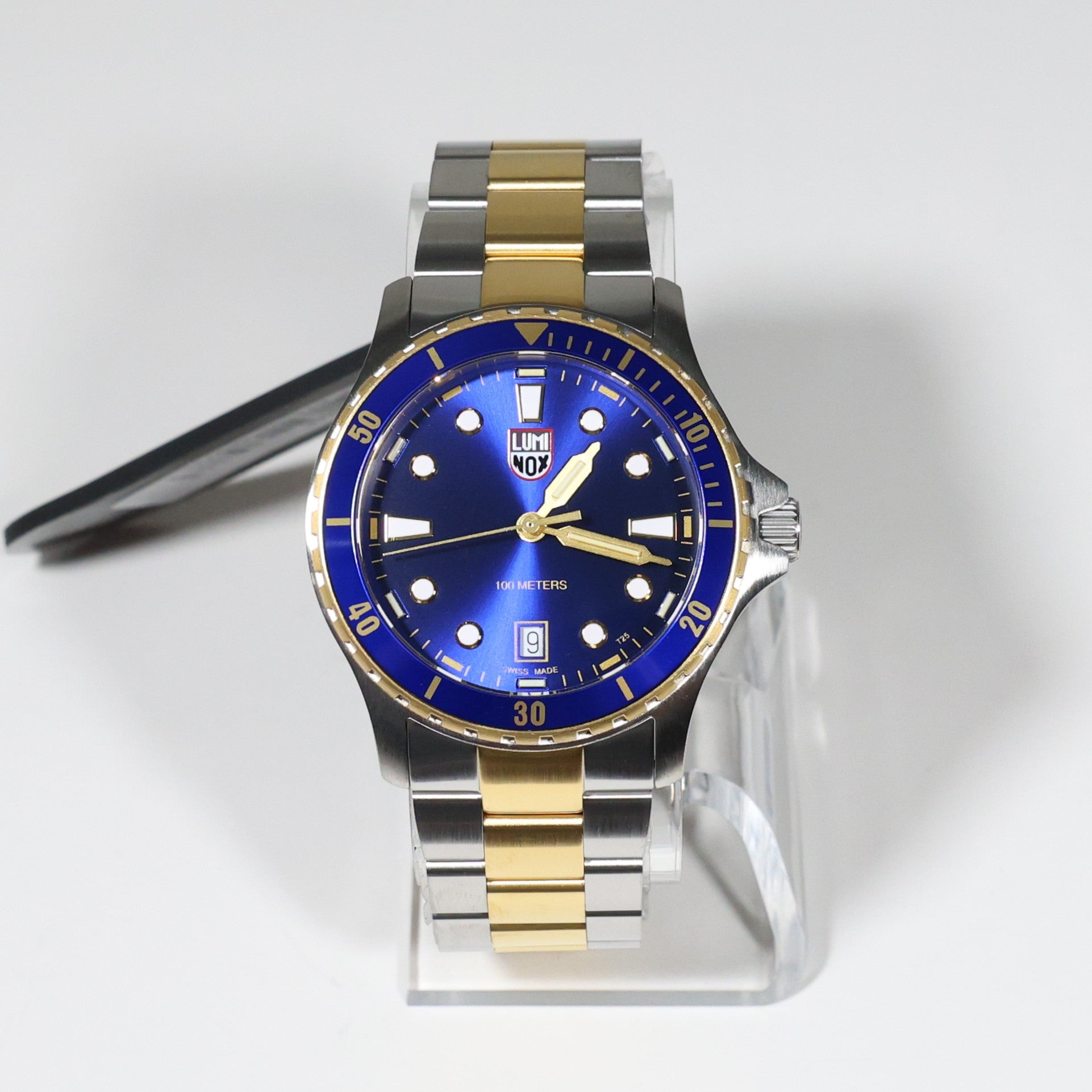 Luminox Sport Timer Two Tone Blue Dial Men's Stainless Steel Watch XS.0944