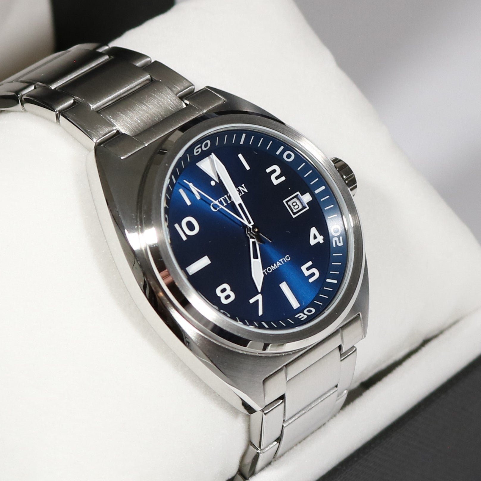 Citizen Automatic Stainless Steel Blue Dial Men's Watch NJ0100-89L