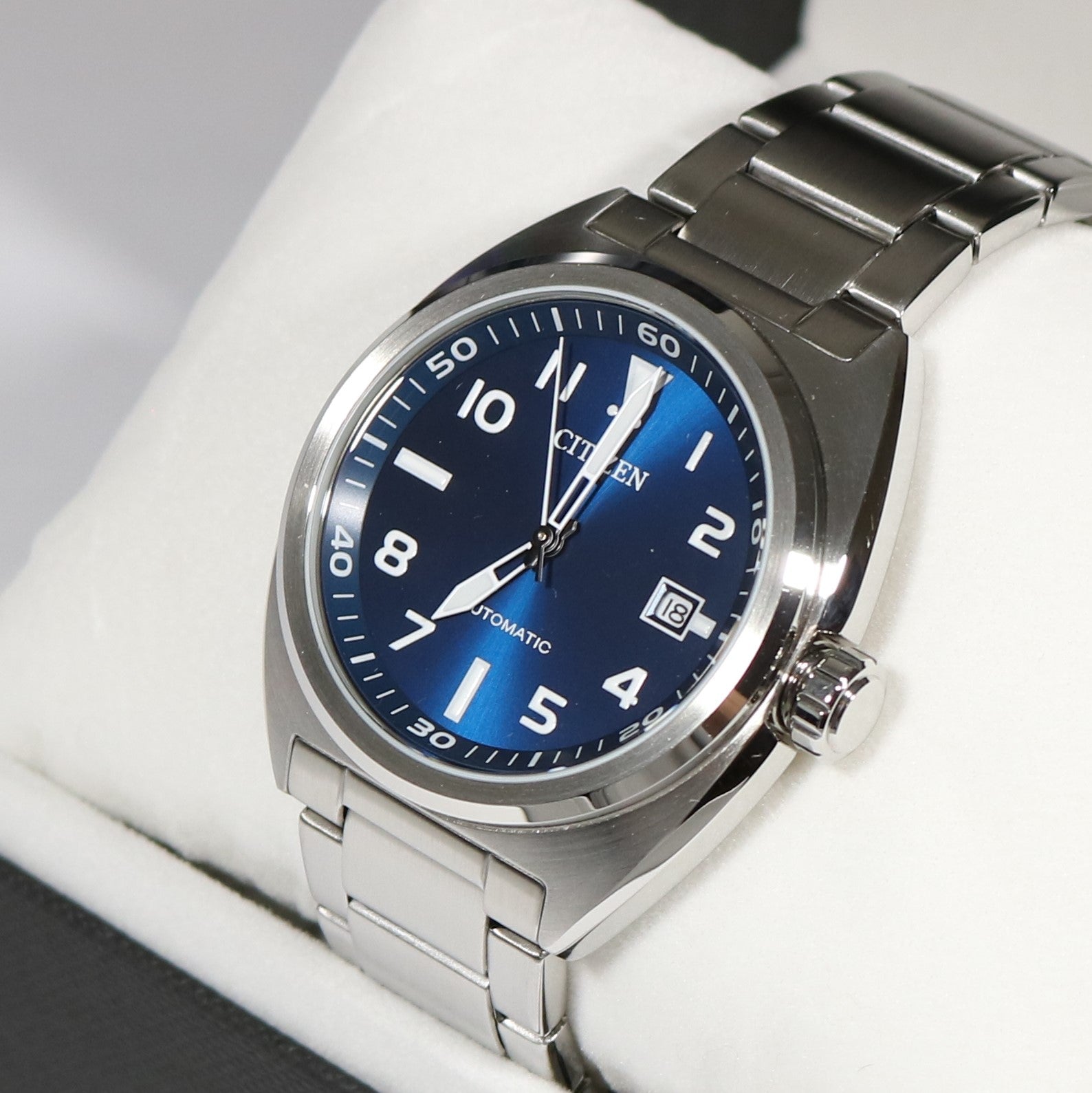 Citizen Automatic Stainless Steel Blue Dial Men's Watch NJ0100-89L