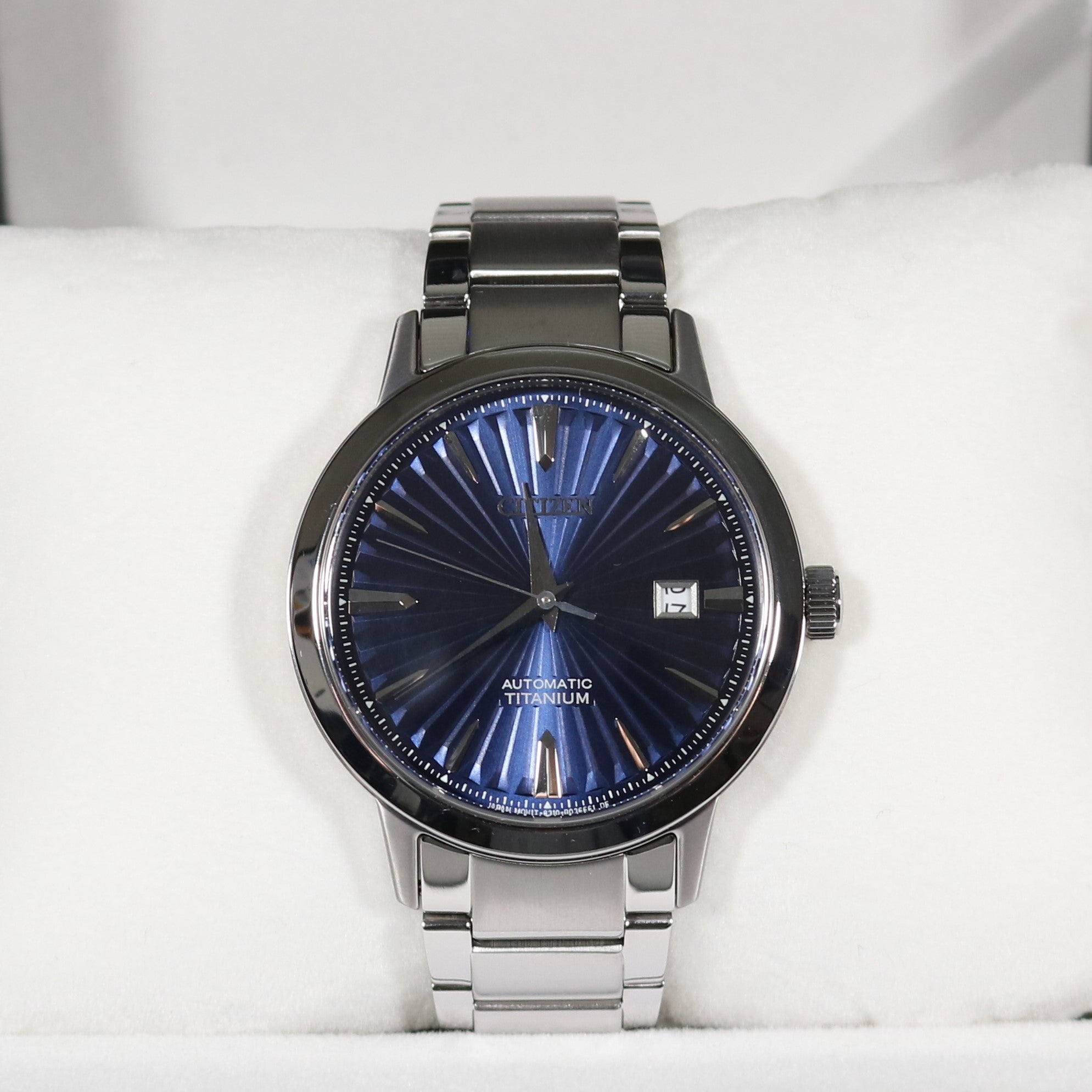 Citizen Super Titanium Blue Dial Automatic Men's Watch NJ2180-89L