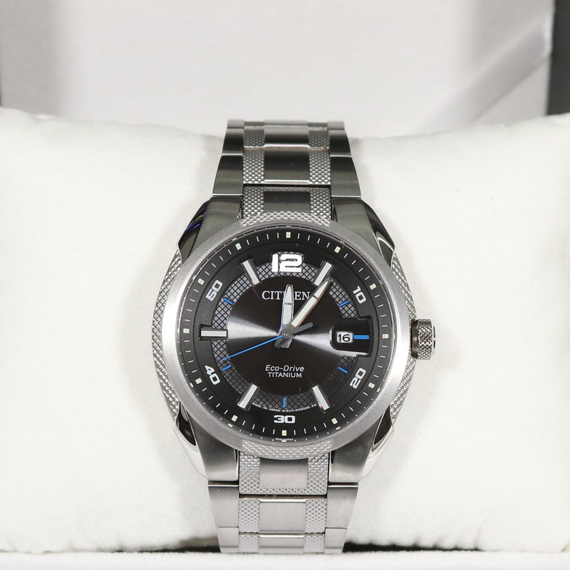 Citizen Eco-Drive Super Titanium Black Dial Men's Watch BM6901-55E