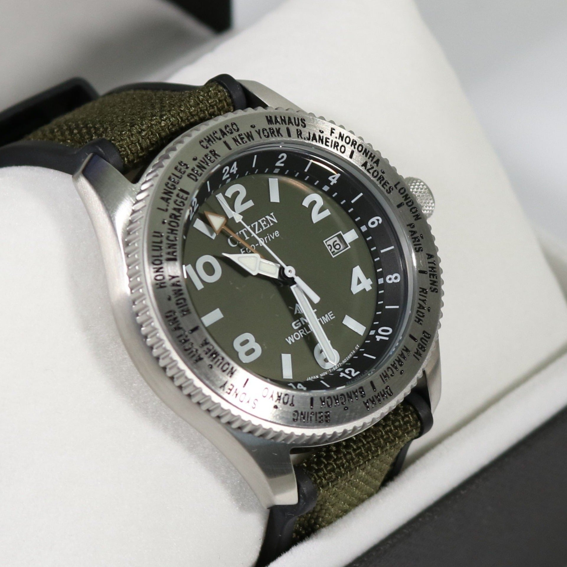 Citizen Eco-Drive Promaster World Time GMT Men's Watch BJ7100-23X - Chronobuy