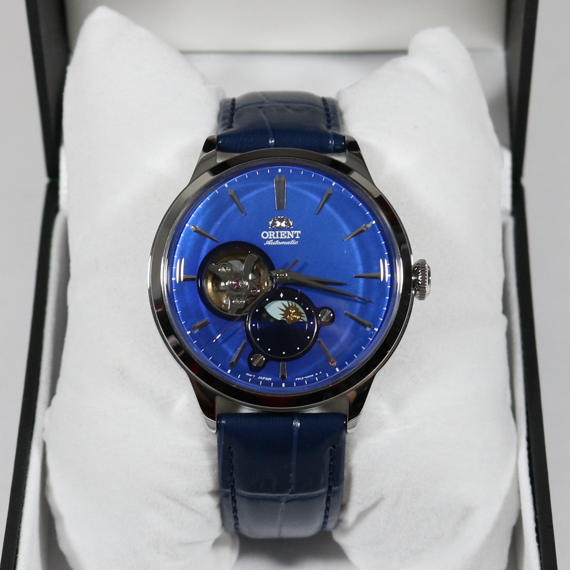 Orient Open Heart Automatic Blue Dial Men's Watch RA-AS0103A10B
