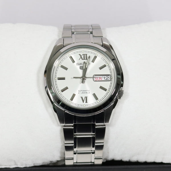 Seiko 5 automatic sales 21 jewels silver