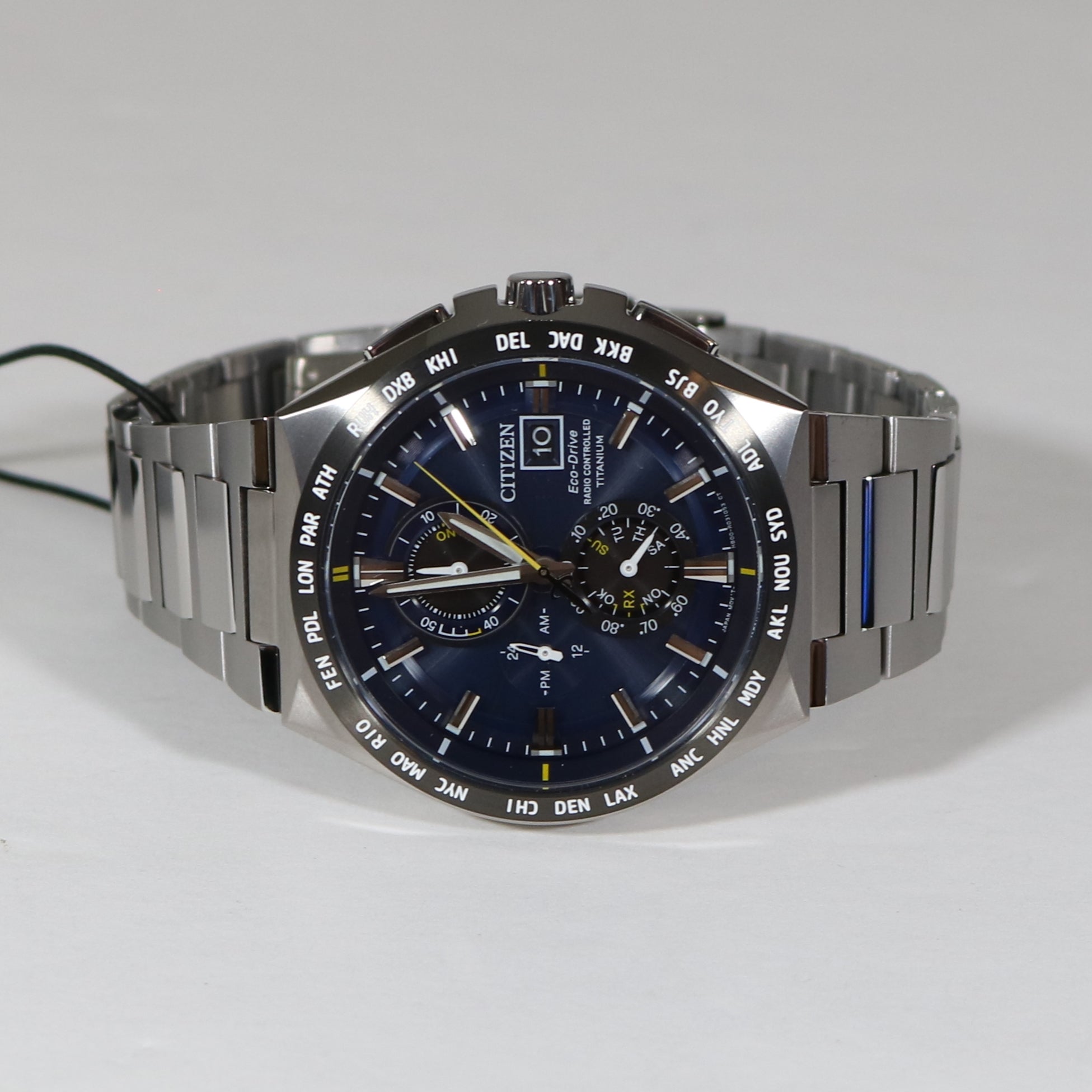 Citizen Eco-Drive Radio Controlled Super Titanium Blue Dial Watch AT8234-85L