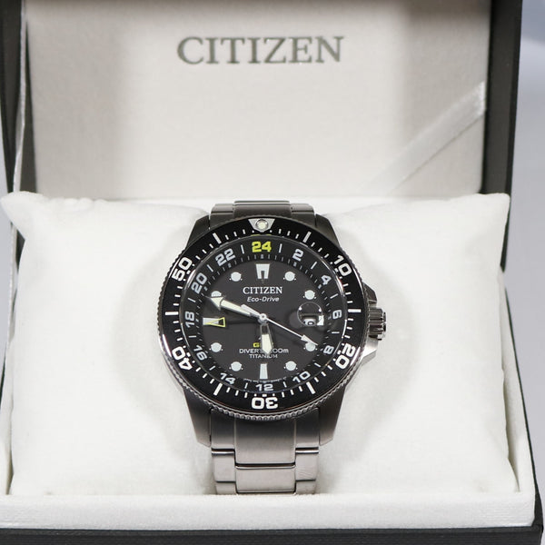 Citizen Promaster Super Titanium Marine Men's GMT Watch BJ7110-89E – Chronobuy Citizen Promaster Super Titanium Marine Men's GMT Watch BJ7110-89E – Chronobuy