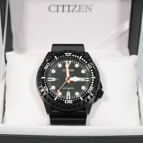 Citizen Men's Automatic 100 meters Black IP Watch NH8385-11E – Chronobuy