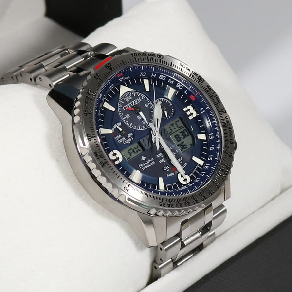 Citizen Skyhawk Radio Controlled Eco Drive Super Titanium Men s Watch Chronobuy