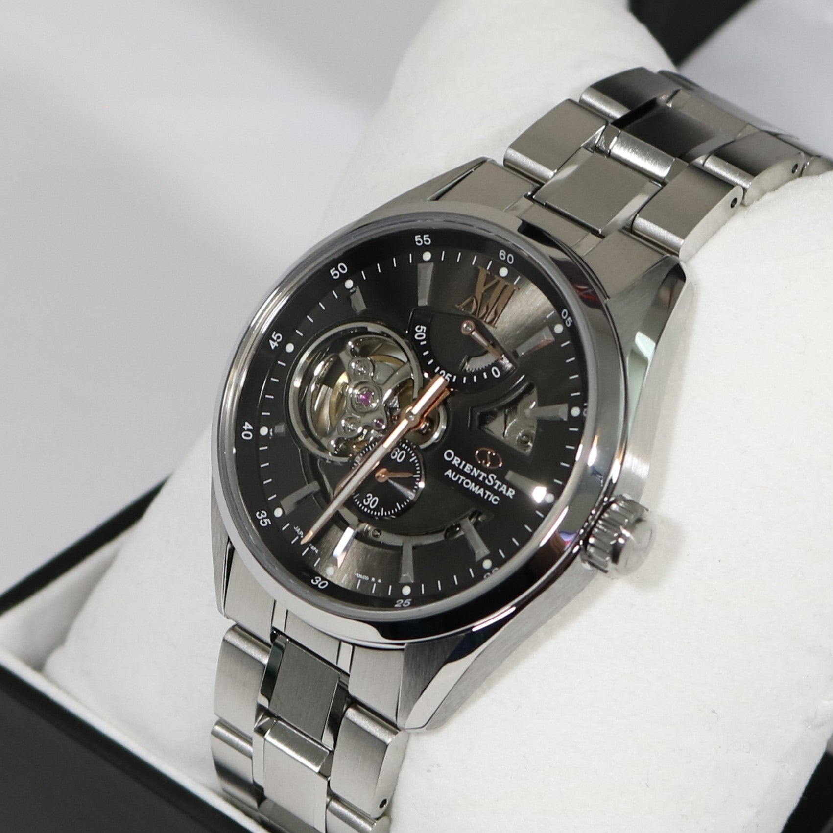 Orient Star Automatic Grey Dial Stainless Steel Men's Watch RE-AV0004N00B