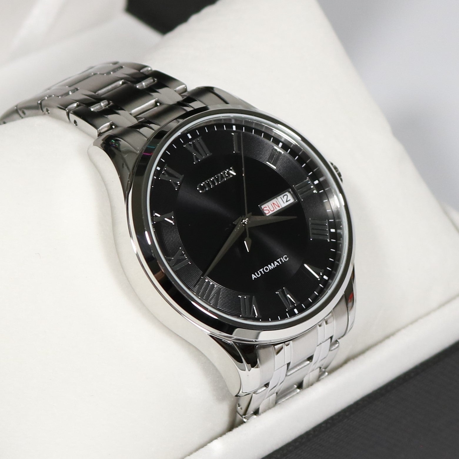 Citizen Black Dial Stainless Steel Automatic Men's Watch NH8360-80E