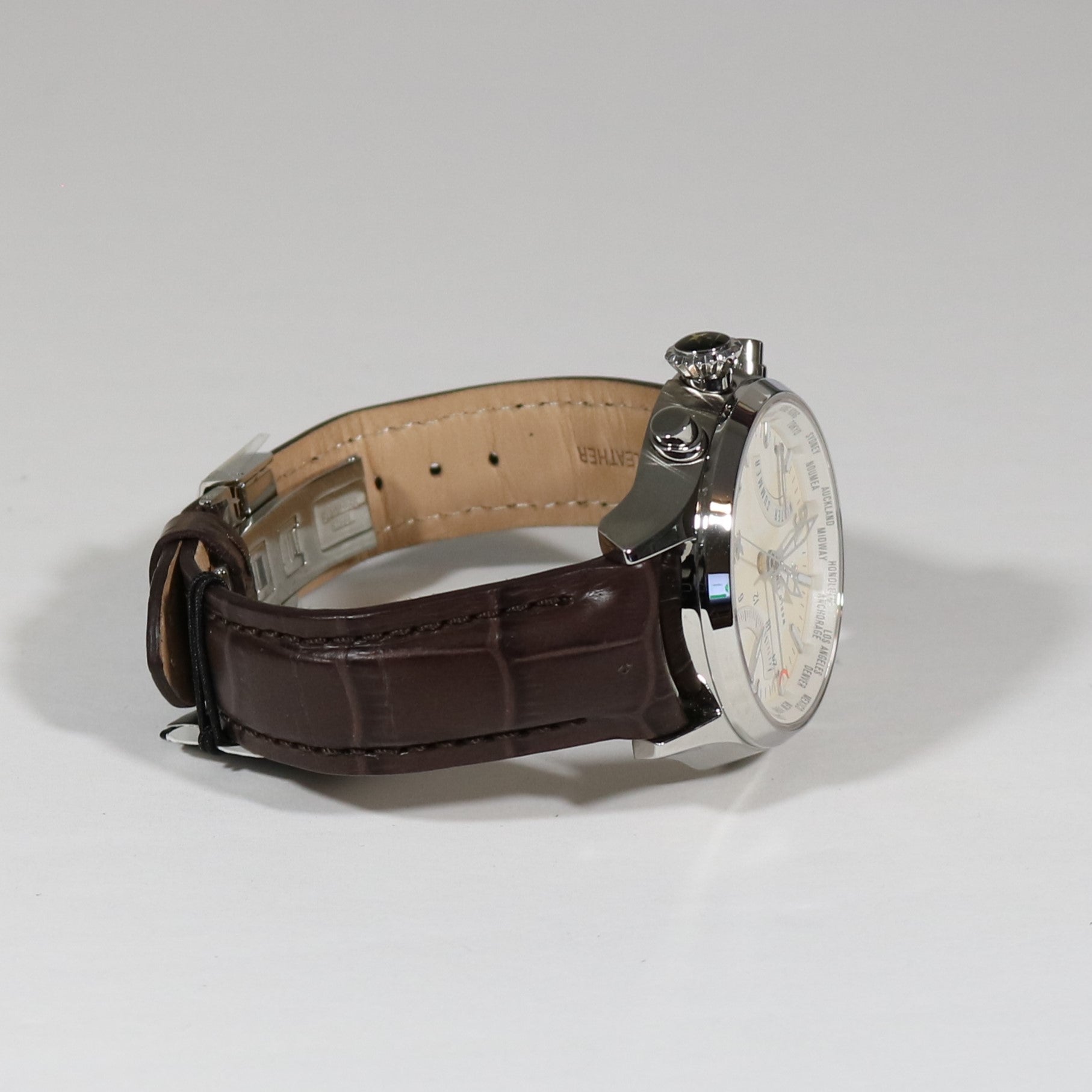 Tx Unisex T3C396 500 Series World Time Ivory Dial Watch T3C394