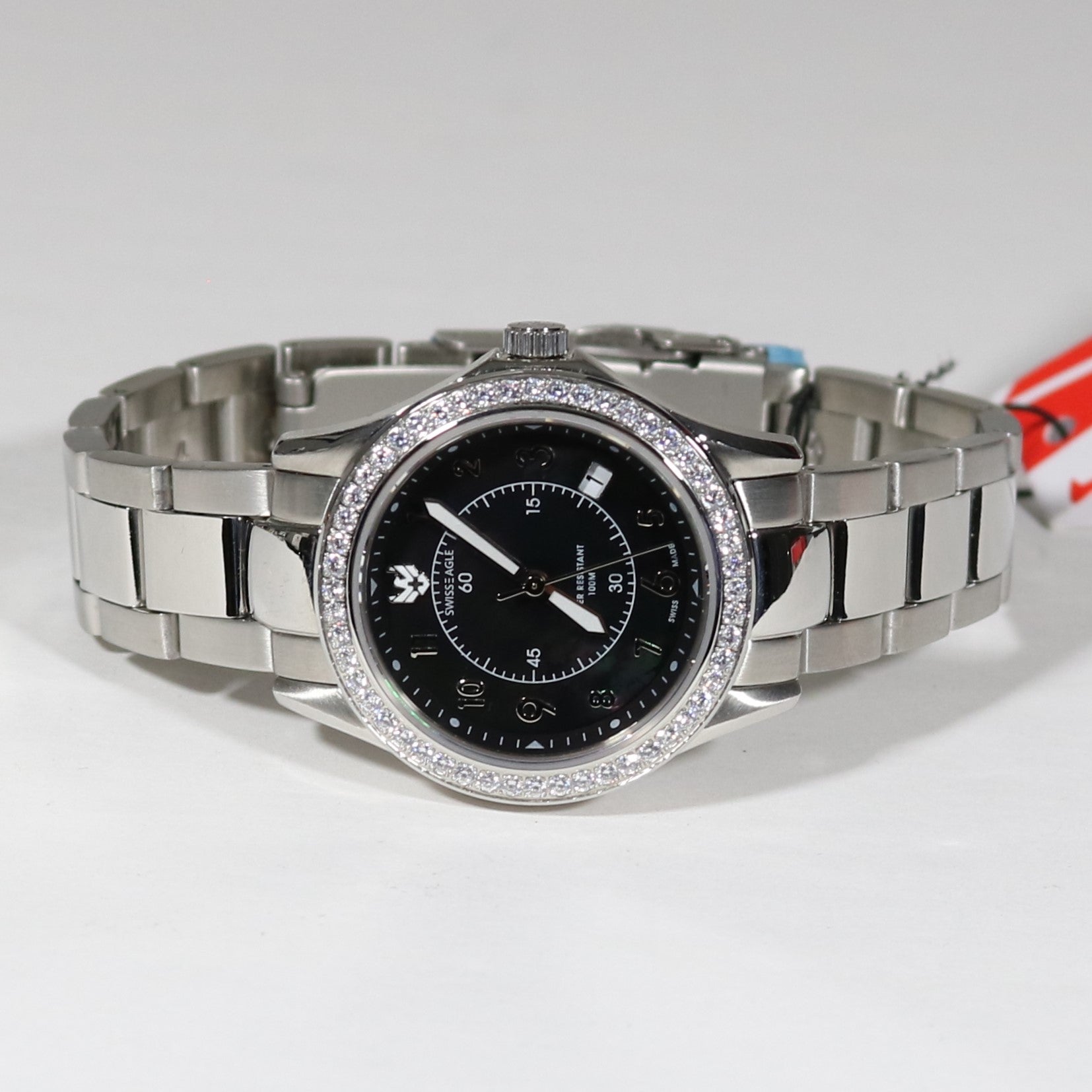 Swiss Eagle Talon Women's Stainless Steel Crystal Bezel Sports Watch SE-6027-11