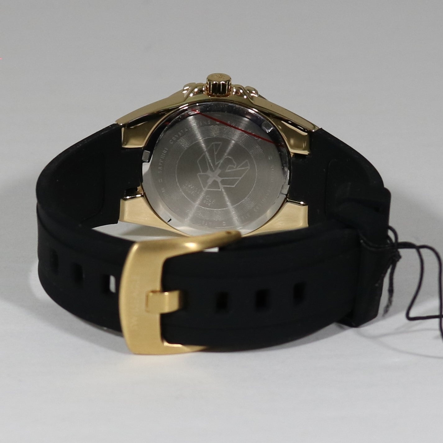 Swiss Eagle Glide Women's Gold Tone Steel Crystal Bezel Sports Watch SE-6041-02