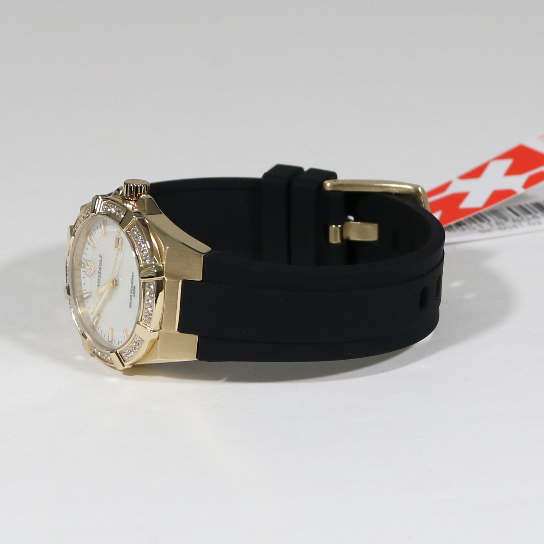 Swiss Eagle Glide Women's Gold Tone Steel Pearl Dial Sports Watch SE-6041-03