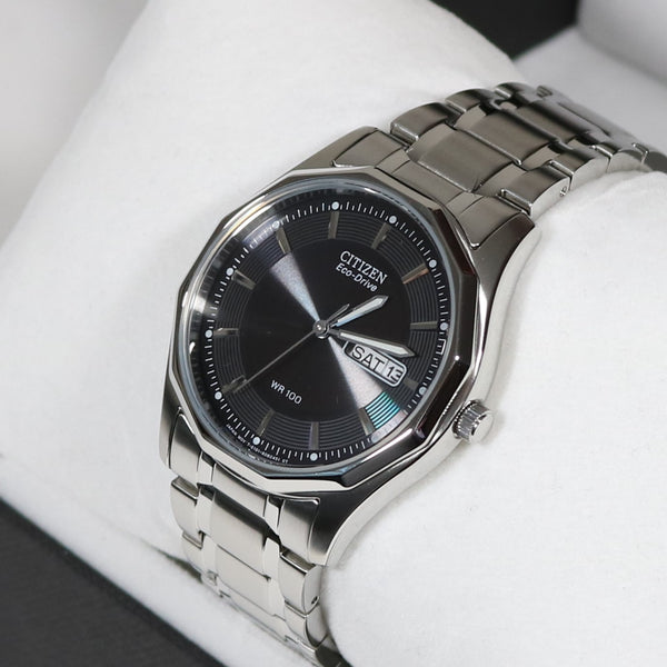 Citizen Men's Eco Drive Black Dial Stainless Steel Watch BM8430-59EE –  Chronobuy