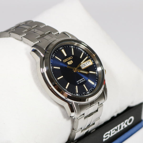 Seiko 5 Automatic Blue Dial Men s Stainless Steel Watch SNKL79K1 Chronobuy