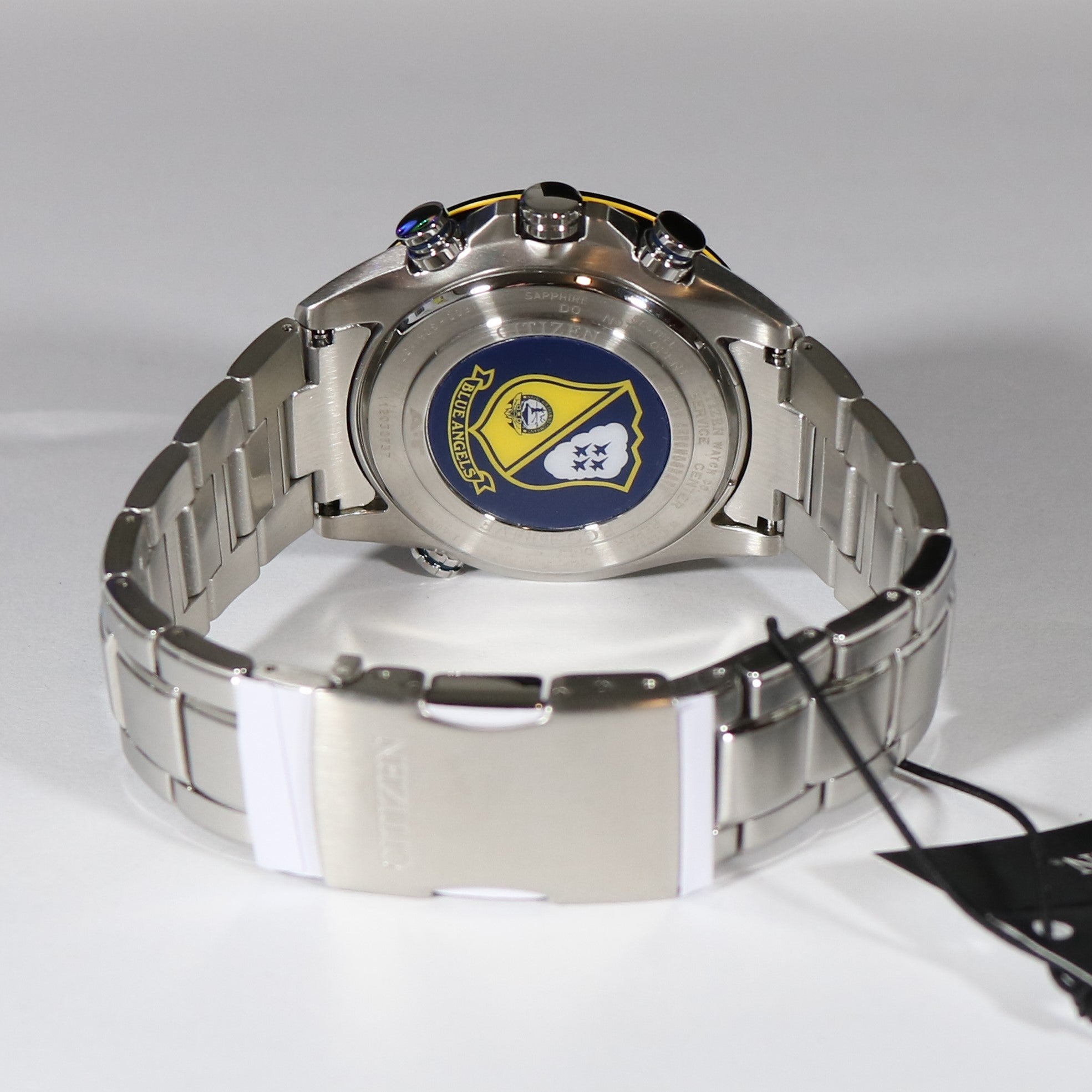 Citizen Eco- Drive Blue Angels Chronograph Stainless Steel Watch AT8020-54L