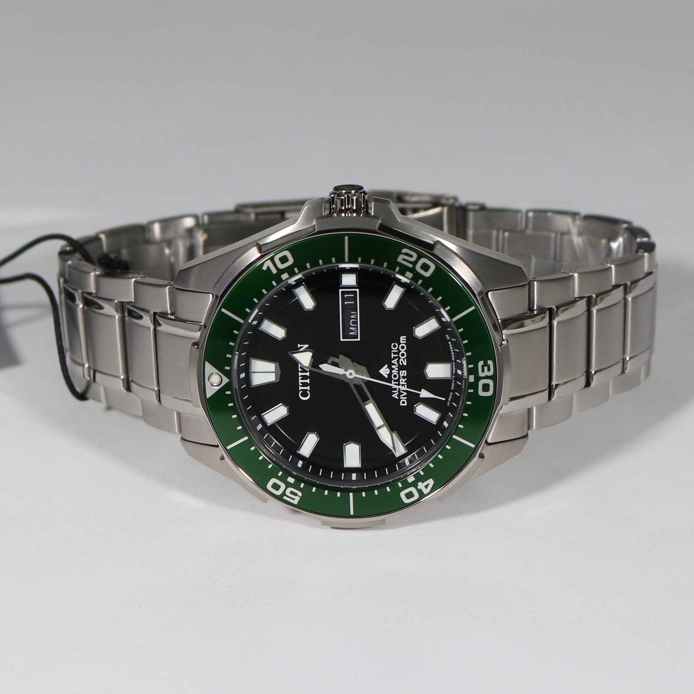 Citizen Promaster Marine Super Titanium Green Bezel Watch NY0071-81E