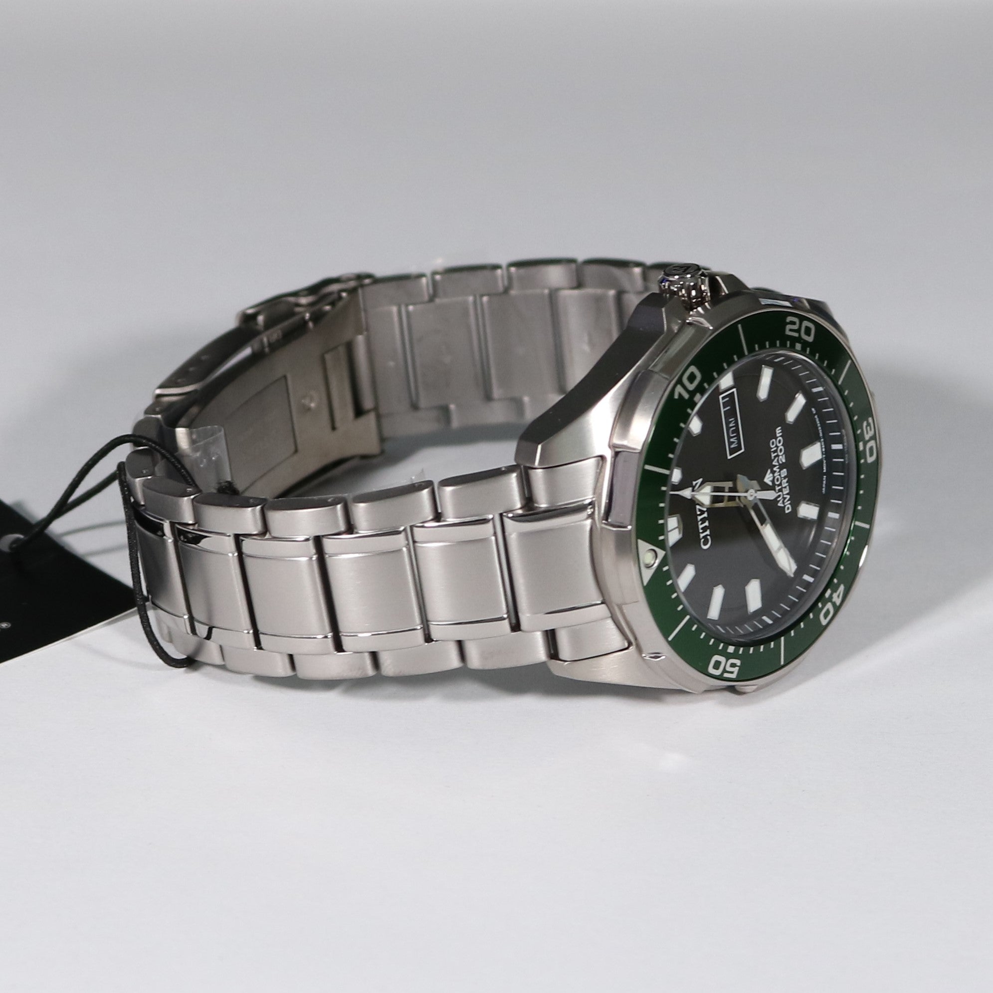 Citizen Promaster Marine Super Titanium Green Bezel Watch NY0071-81E