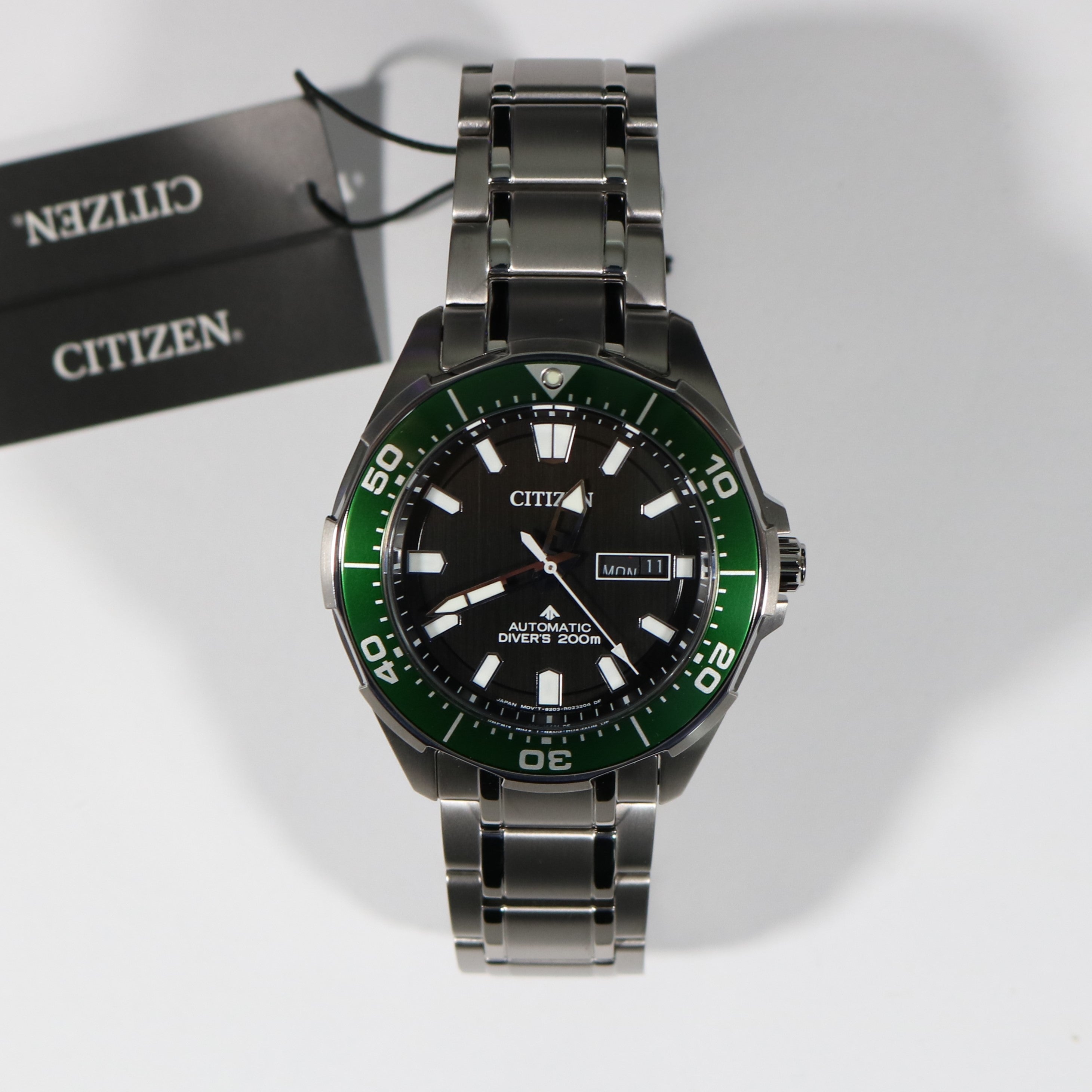 Citizen Promaster Marine Super Titanium Green Bezel Watch NY0071-81E