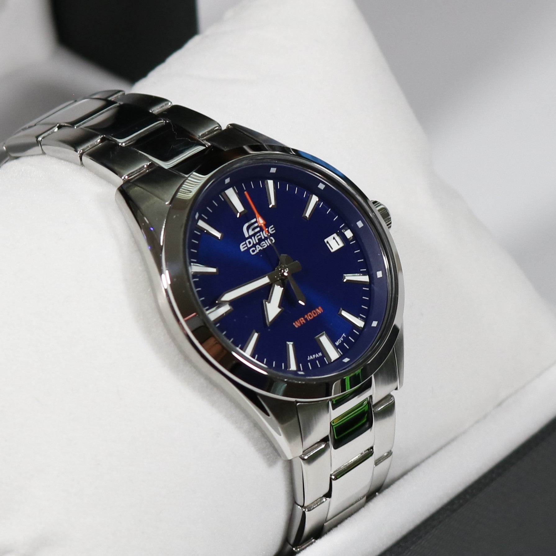 Casio Edifice Blue Dial Stainless Steel Men's Sports Watch EFV