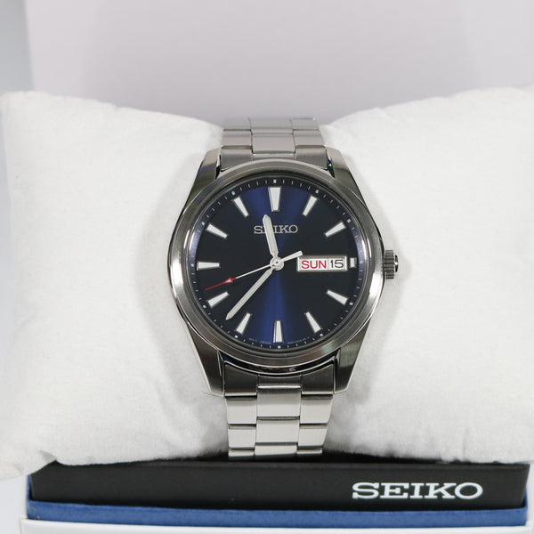 Seiko Quartz Blue Dial Stainless Steel Men\'s Watch SUR341P1 – Chronobuy