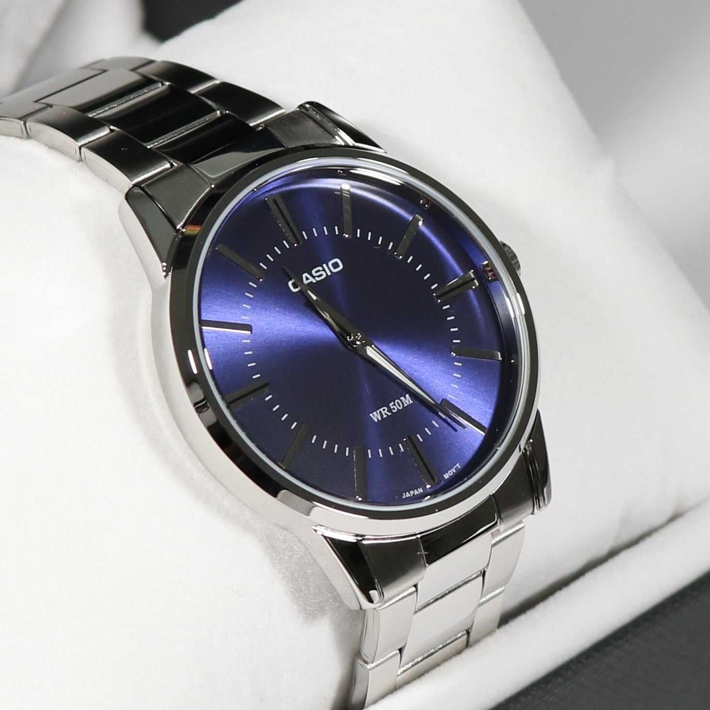 Casio Blue Dial Stainless Steel Men's Dress Watch MTP-1303PD-2AVEF Chronobuy Casio Blue Dial Stainless Steel Men's Dress Watch MTP-1303PD-2AVEF Chronobuy