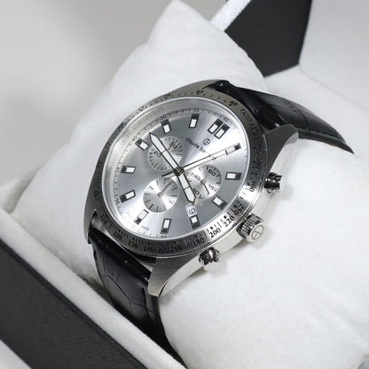 Claude Bernard Men's Silver Dial Stainless Steel Chronograph Watch  10247-3C-AIN