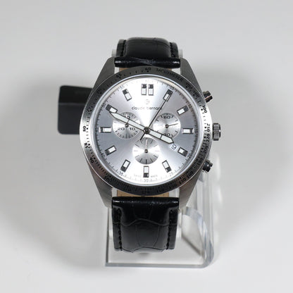 Claude Bernard Men's Silver Dial Stainless Steel Chronograph Watch  10247-3C-AIN