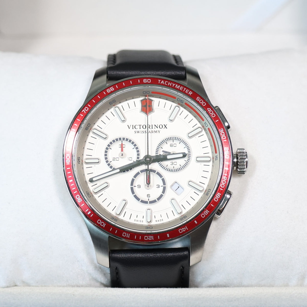 Victorinox Alliance Men's Sport Chronograph White Dial Watch 241819 - Chronobuy