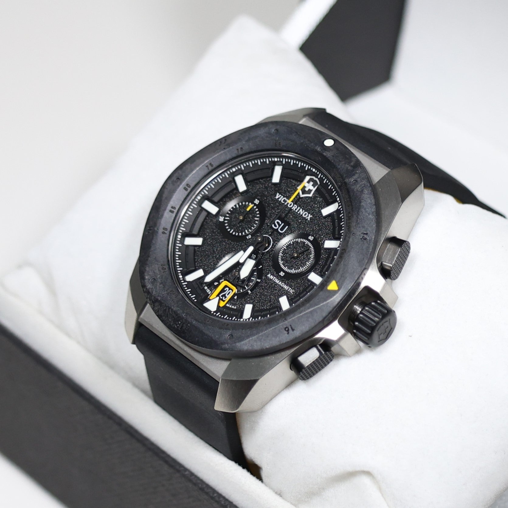 Victorinox I.N.O.X Titanium Black Dial Men's Chronograph Watch 242011