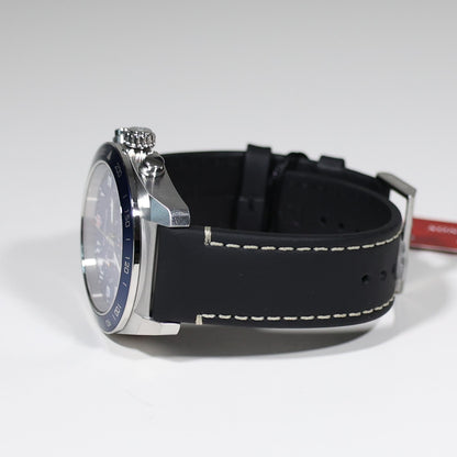 Victorinox Swiss Army Chrono Men's Blue Dial Leather Strap Watch 242047
