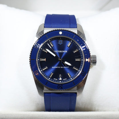 Victorinox Maverick Blue Dial Rubber Strap 39mm Watch 242094 - Chronobuy