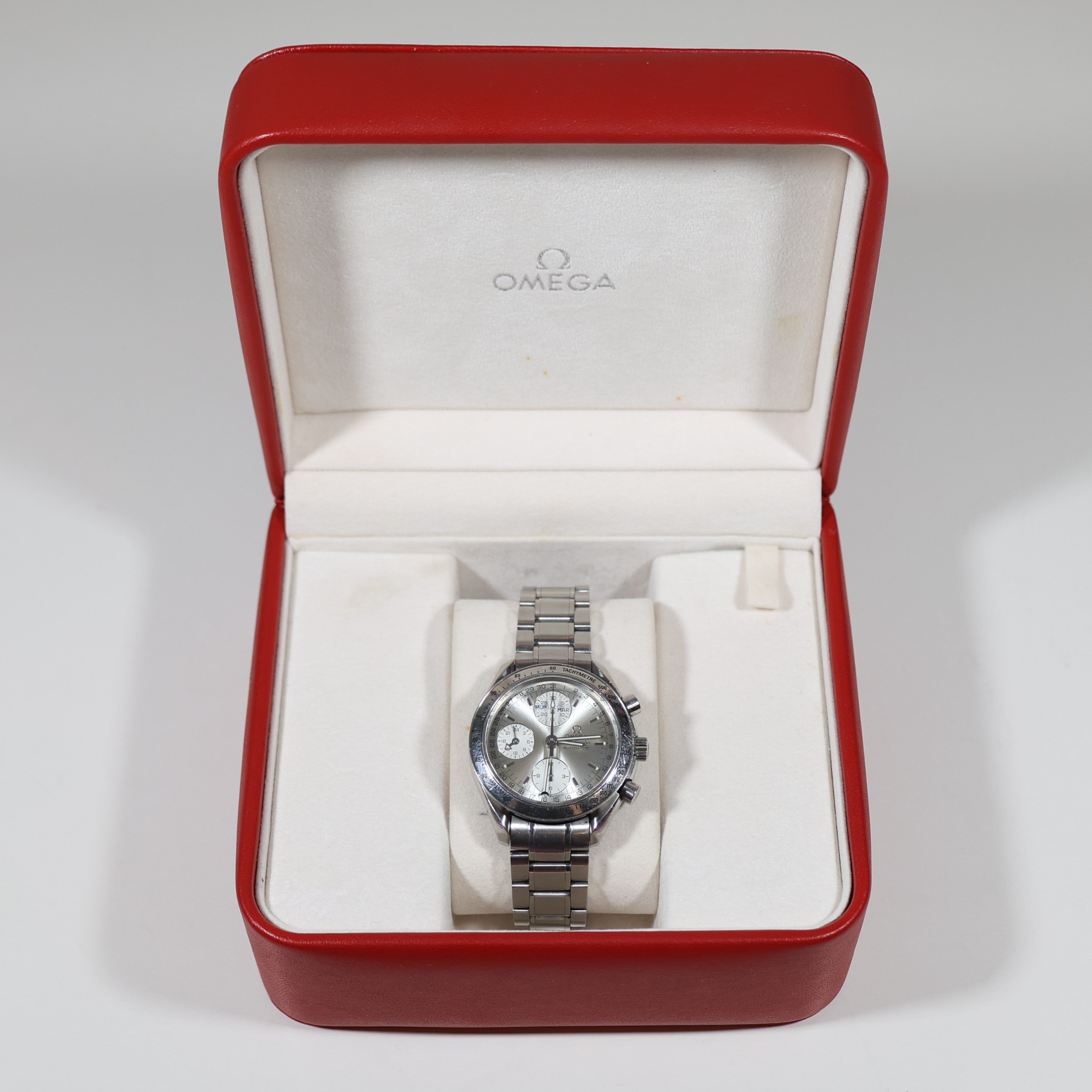 Omega Speedmaster Day Date Men's Stainless Steel Watch Pre-Owned 3523.30.00 - Chronobuy