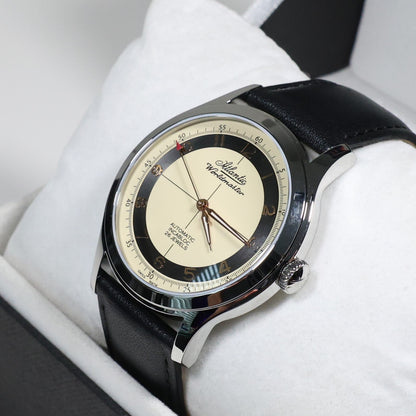 Atlantic Worldmaster Cream And Black Dial Men's Automatic Watch 53754.41.93RBK