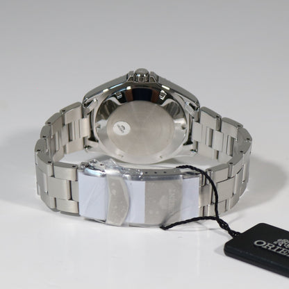 Orient Mako II automatic Men's Stainless Steel Red and Blue Bezel Watch FAA2009D