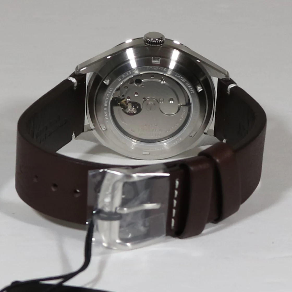 Citizen Men's C7 Series Automatic Green Dial Brown Leather Strap Watch NH8390-03
