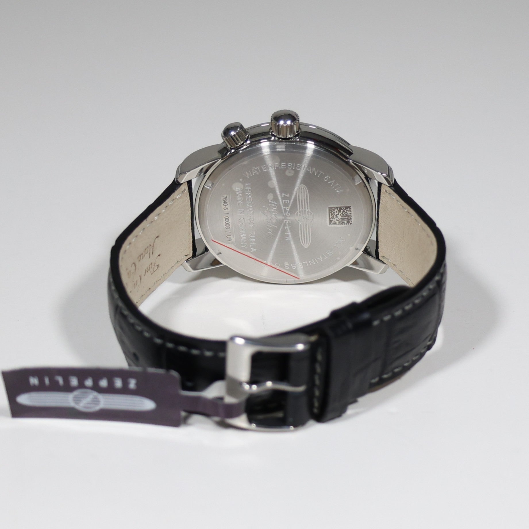 Zeppelin Quartz Men's 100 Jahre GMT 42mm Pilots Watch 7640-5