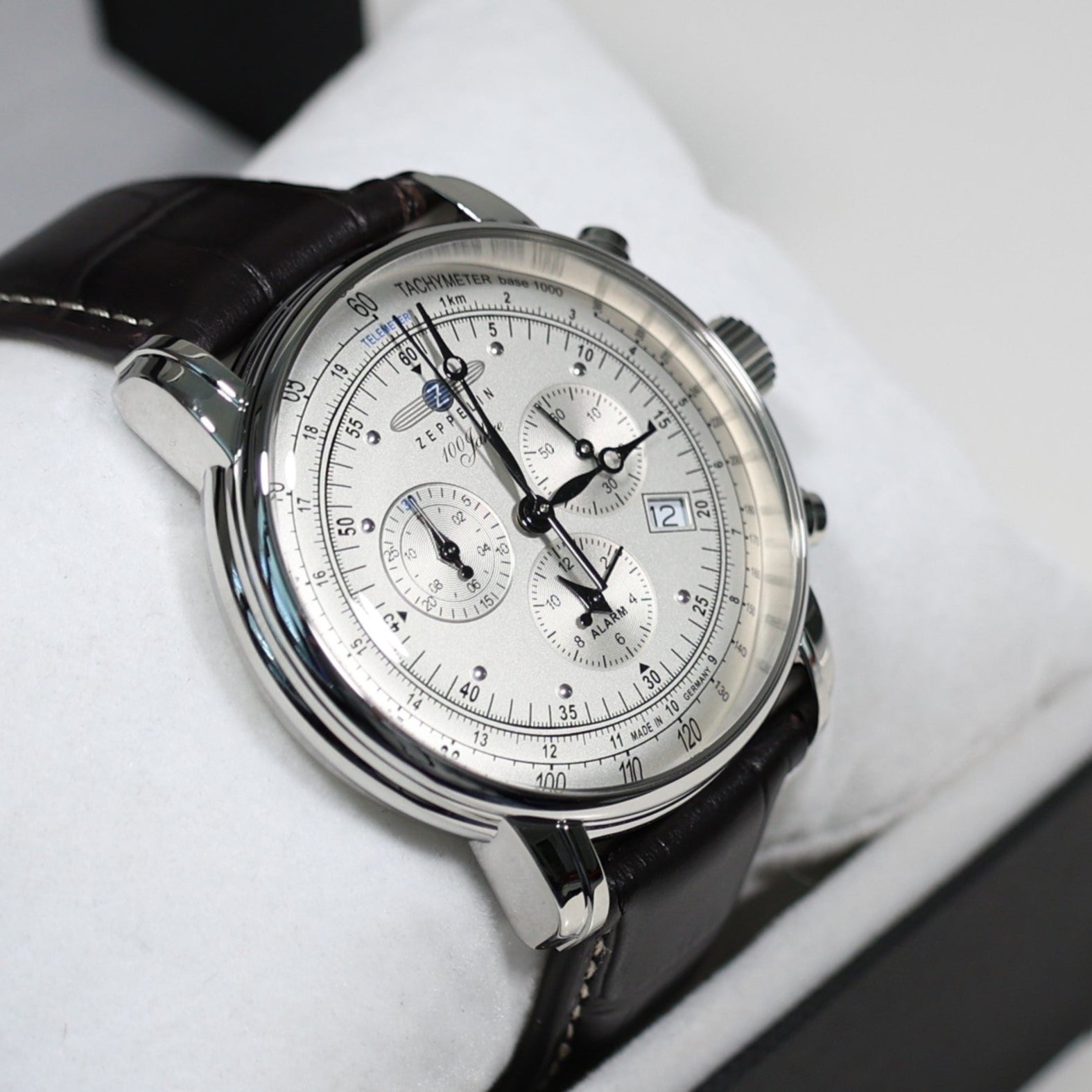 Zeppelin 100th Anniversary Men's Chronograph Silver Dial Quartz Watch