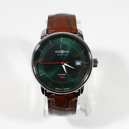 Zeppelin Green Dial Bodensee Men's Automatic 41mm Watch 8160-4