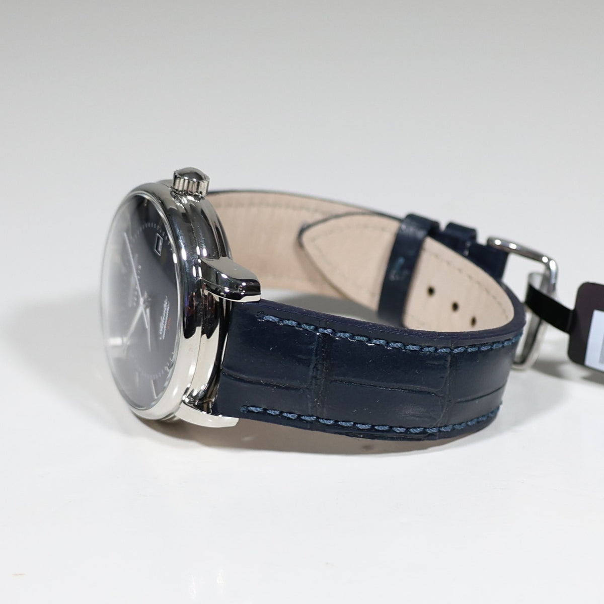 Zeppelin Atlantic Blue Dial Men's Automatic Leather Strap Watch 8460-3 - Chronobuy