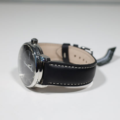 Zeppelin Atlantic Automatic Black Dial Black Leather Strap Men's Watch 8466-2