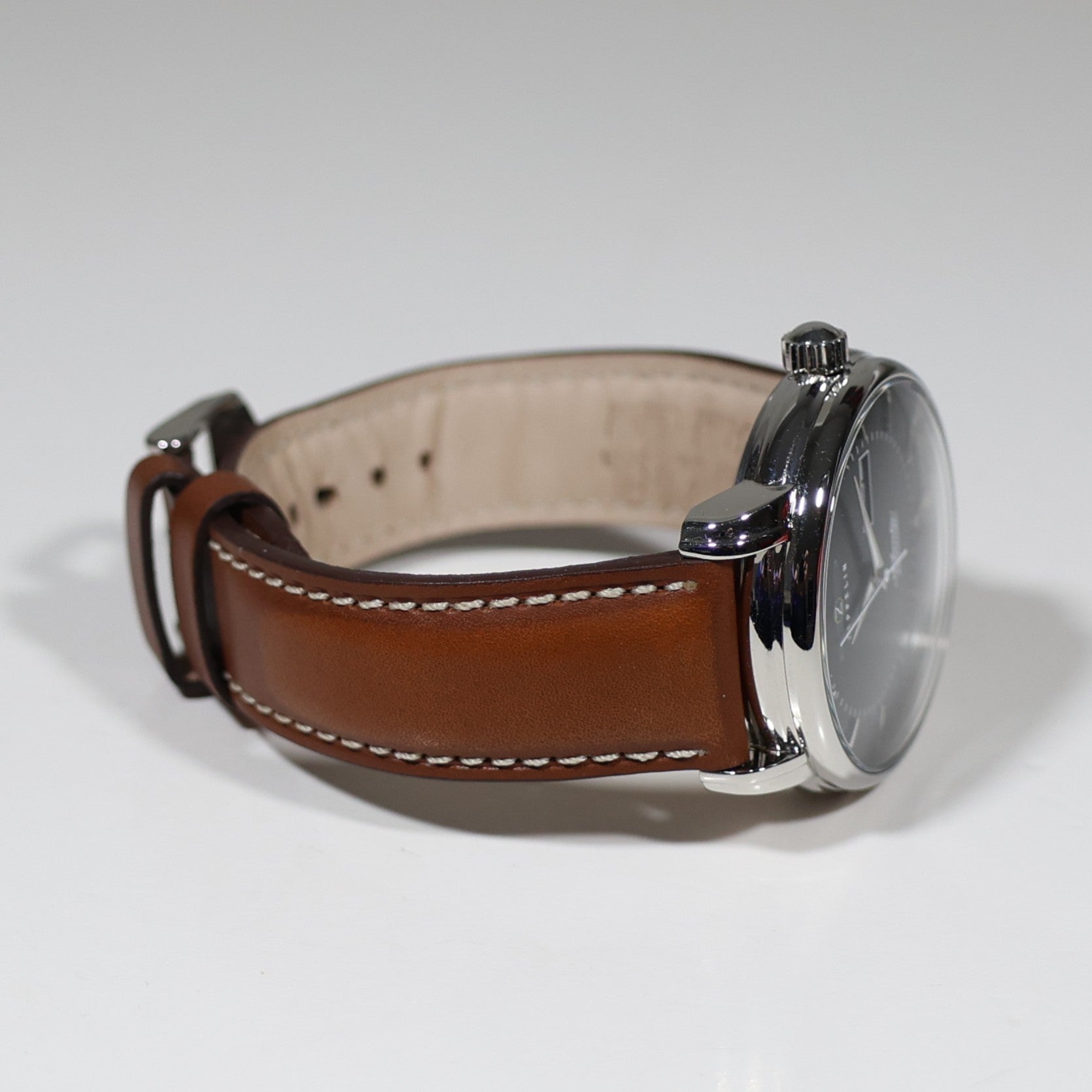 Zeppelin Atlantic Automatic Green Dial Black Leather Strap Men's Watch 8466-4 - Chronobuy