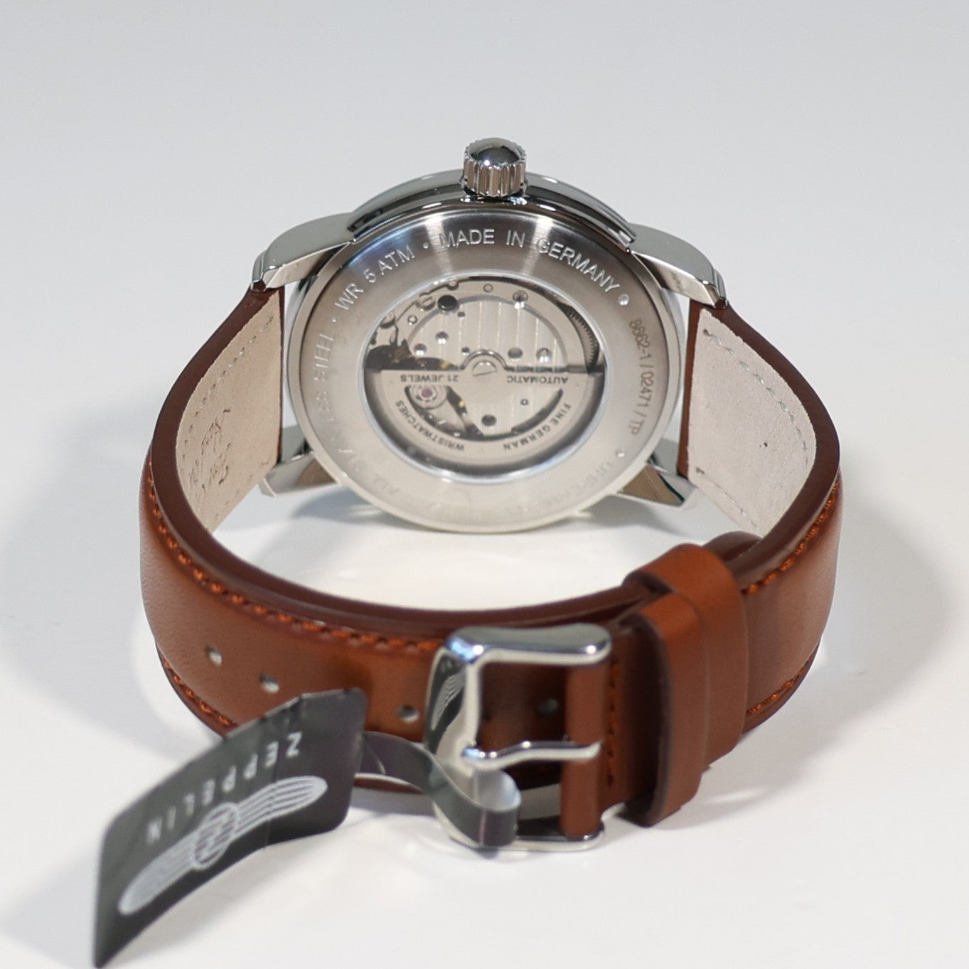 Zeppelin Captains Line Men's Automatic Beige Dial Watch 8662-1 - Chronobuy