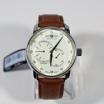 Zeppelin Captains Line Men's Automatic Beige Dial Watch 8662-1 - Chronobuy